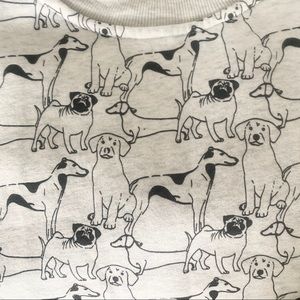 Black and White Dog Crewneck Sweater